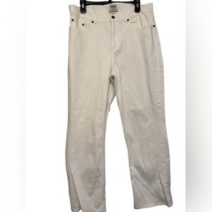 L.L. Bean Classic Fit Straight White Jeans